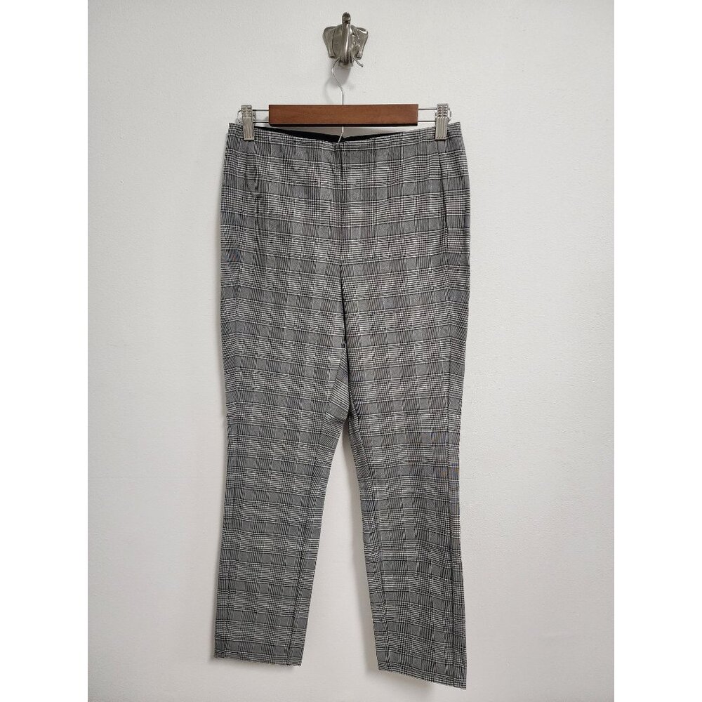 Rag & Bone Simone gray plaid straight leg pants 8